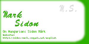 mark sidon business card
